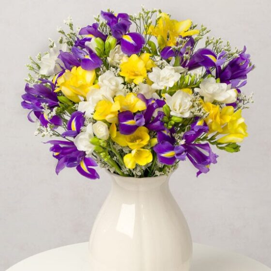 Iris and Freesia Large OnlineFlowersUK.co.uk